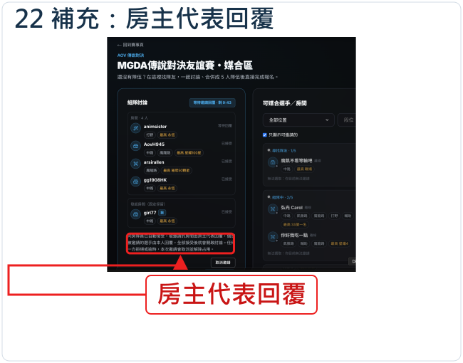 補充:房主代表回覆