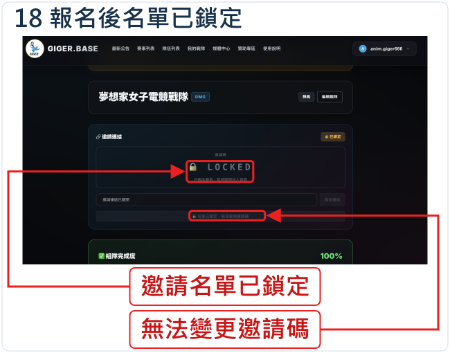 報名後名單已鎖定