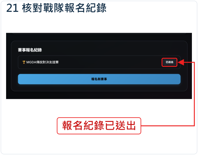 核對戰隊報名紀錄